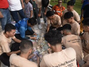 Pegawai Pemko Pariaman Badoncek Dukung Tim Futsal SS ke 8 Besar Liga Futsal Nasional