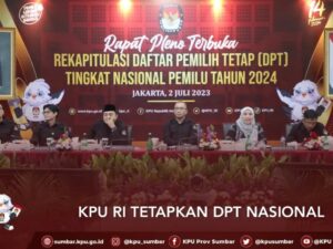 KPU Tetapkan DPT Nasional 204,8 Juta Orang, Pemilih di Sumbar 1,99 Persen dari Jumlah Itu