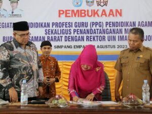 Tingkatkan Kualitas SDM, UIN Imam Bonjol MoU dengan Pasaman Barat