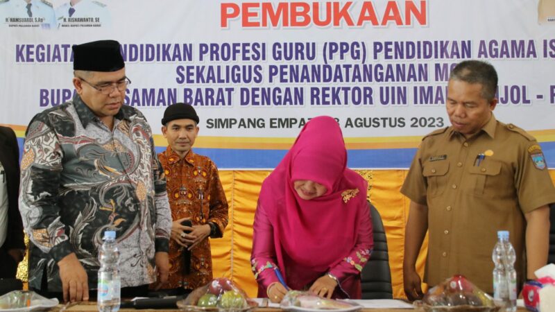 Tingkatkan Kualitas SDM, UIN Imam Bonjol MoU dengan Pasaman Barat