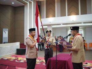 Bupati Sutan Riska Dikukuhkan Sebagai Ketua Mabicab Gerakan Pramuka Dharmasraya