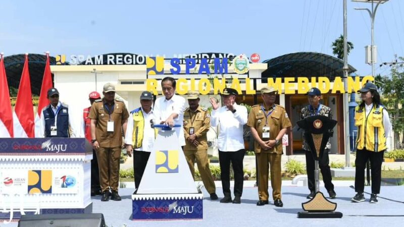 Presiden Jokowi Resmikan SPAM Regional Mebidang dan Jembatan Aek Tano Ponggol