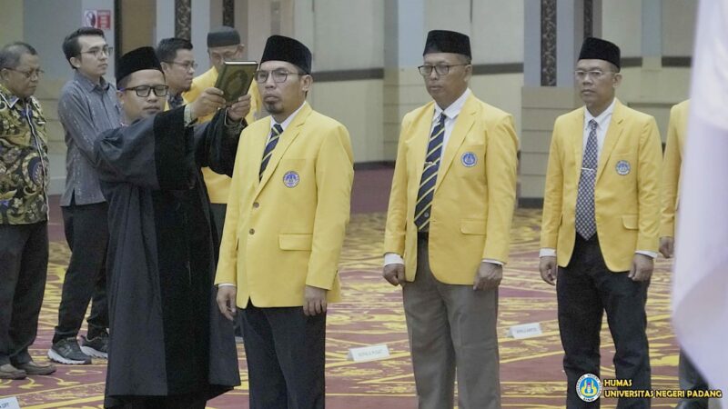 Rektor Lantik Wakil Dekan se Lingkungan UNP, Ini Daftarnya