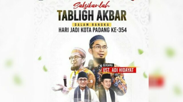 Pemko Padang menyiapkan berbagai kegiatan untuk menyambut Hari Jadi Kota Padang ke-354 yang jatuh pada 7 Agustus 2023 mendatang. Salah satunya