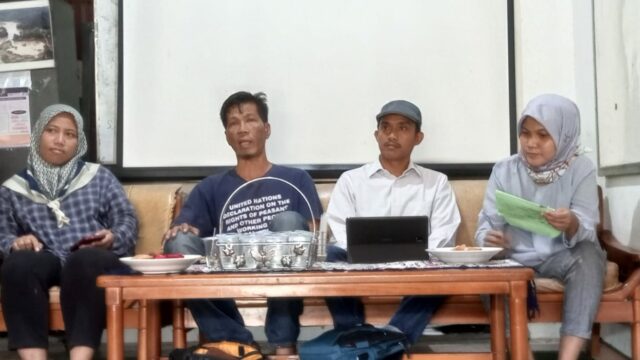 Jaringan Pembela Hak Asasi Manusia dan Masyarakat Sipil Sumatra Barat gelar konferensi pers terkait masalah tanah di Air Bangis pada Rabu