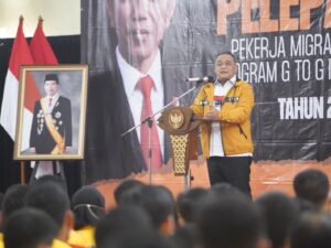 Kepala BP2MI Benny Rhamdani menyampaikan terimakasih kepada Menteri Keuangan, Sri Mulyani yang telah menambah anggaran BP2MI.