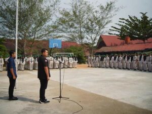 Apel Pagi di SMAN 1 Sungai Rumbai, Bupati: Belajar dengan Sungguh dan Kembangkan Potensi