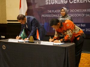 BP2MI Tandatangani Perjanjian Penempatan Tenaga Kesehatan Indonesia dengan Kementerian Kesehatan Saudi