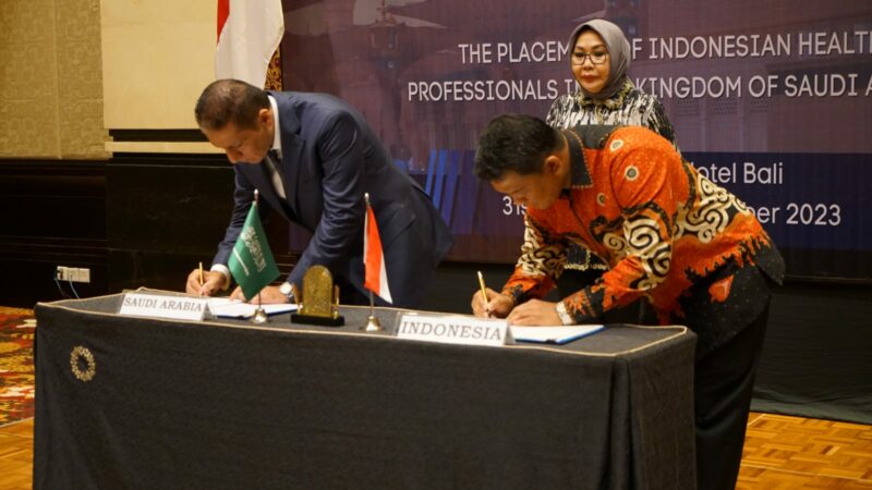 BP2MI Tandatangani Perjanjian Penempatan Tenaga Kesehatan Indonesia dengan Kementerian Kesehatan Saudi