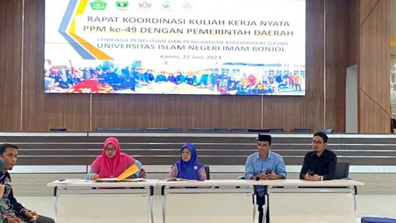 Rapat Koordinasi KKN PPM ke-49 UIN Imam Bonjol Padang dengan pemerintah daerah. [Foto: Dok. UIN IB Padang]