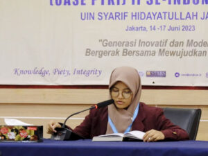 Salsabila Firdaus saat tampil di final. [Foto: Dok. UIN IB Padang]