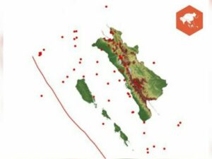 Sebanyak 65 kali kejadian gempa bumi terjadi di Sumatra Barat (Sumbar) sepanjang Agustus 2023. Terdapat dua gempa