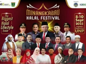 Pusat Kajian Halal (PKH) Universitas Negeri Padang (UNP) akan mengadakan kegiatan Minangkabau Halal Festival (MHF) 2023 pada 8-10 September