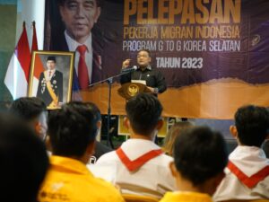 Badan Pelindungan Pekerja Migran Indonesia (BP2MI) kembali melepas PMI ke Korea Selatan (Korsel) dan Taiwan, Selasa (12/9/2023)