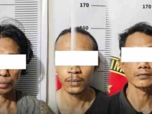 Dua pelaku pencurian dan satu orang penadah besi bantalan rel kereta api milik Dirjen Perkeretaapian ditangkap Polres Padang Panjang.