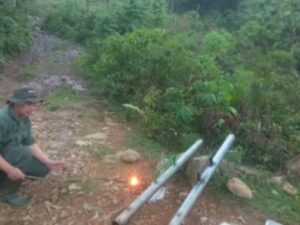 Tim WRU SKW I BKSDA Sumbar melakukan kegiatan penanganan konflik harimau sumatra di Jorong Terantang Tunggang, Nagari Binjai, Kecamatan Tigo