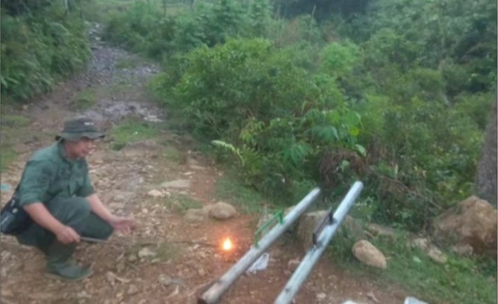 Tim WRU SKW I BKSDA Sumbar melakukan kegiatan penanganan konflik harimau sumatra di Jorong Terantang Tunggang, Nagari Binjai, Kecamatan Tigo