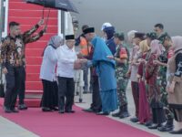 Wakil Presiden (Wapres) KH Ma'ruf Amin melakukan kunjungan kerja ke Sumatra Barat (Sumbar). Pesawat Kepresidenan yang membawa Ma'ruf bersama