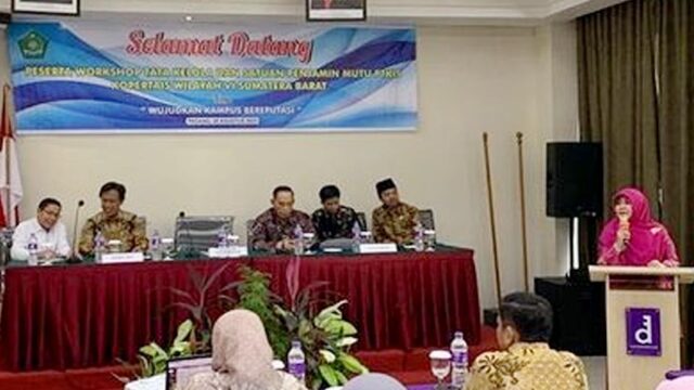 Kopertais Wilayah IV gelar workshop tata kelola dan SPM untuk tingkatkan mutu PTKIS. [Foto: Dok. UIN IB Padang]