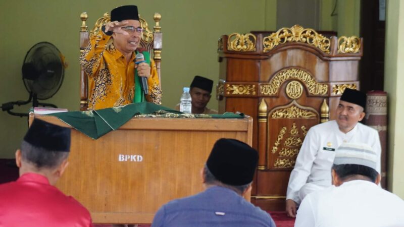 Pemkab Dharmasraya melaksanakan peringatan Maulid Nabi Muhammad S.A.W, 1445 H/2023, di Musala At-Tauhid, Komplek Kantor Bupati