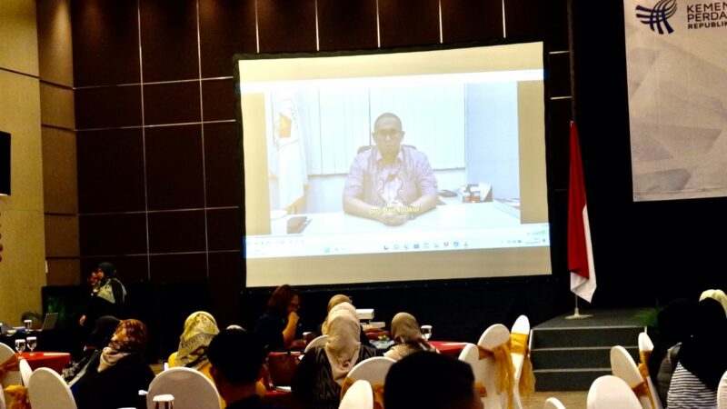 Anggota DPR RI asal Sumbar, Andre Rosiade membuka secara virtual kegiatan Sosialisasi Kebijakan Sarana Perdagangan dan Logistik Direktorat