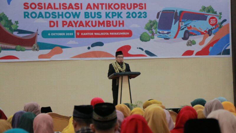 Rombongan Roadshow Bus KPK 2023 telah hadir di Kota Payakumbuh pada Jumat (6/10/2023). Sebelumnya, Roadshow Bus KPK 2-23 sudah mengunjungi