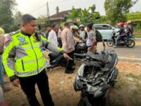Kecelakaan maut terjadi di Jorong Batang Gadih, Nagari Batipuh Baruah, Kecamatan Batipuh, Kabupaten Tanah Datar pada Senin (9/10/2023)