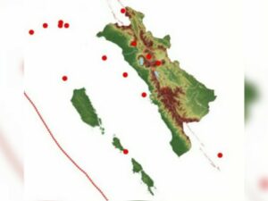 Sebanyak 15 kali gempa bumi terjadi di wilayah Sumatra Barat selama periode 20-26 Oktober 2023. Dari 15 kali tersebut terdapat 1 kali gempa bumi yang dirasakan.