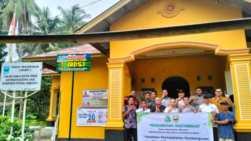 Pengmas di Sungai Buluh Timur, Dosen UNAND Dorong Keluar dari Nagari Tertinggal