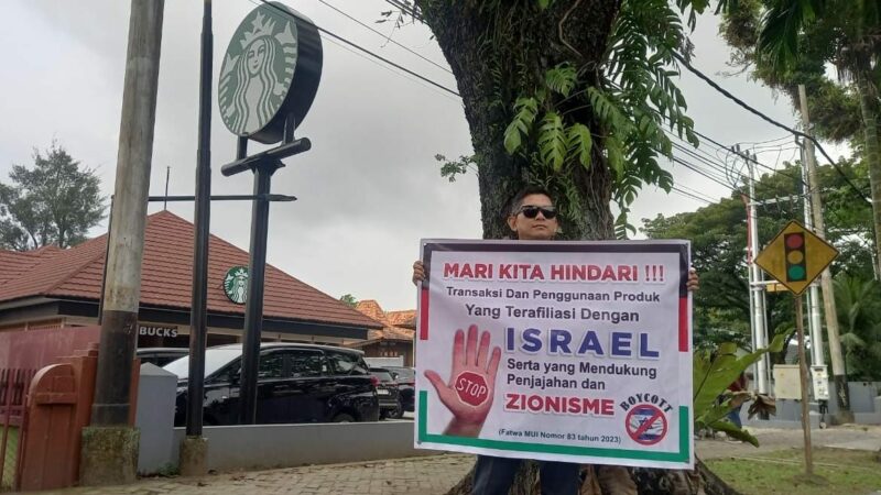 Politikus PDIP di Padang aksi tunggal boikot produk Israel