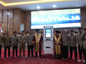 Momen Dies Natalis ke 57: Rektor UIN IB Launching PrinThis.id, Mesin Anjungan Cetak Mandiri