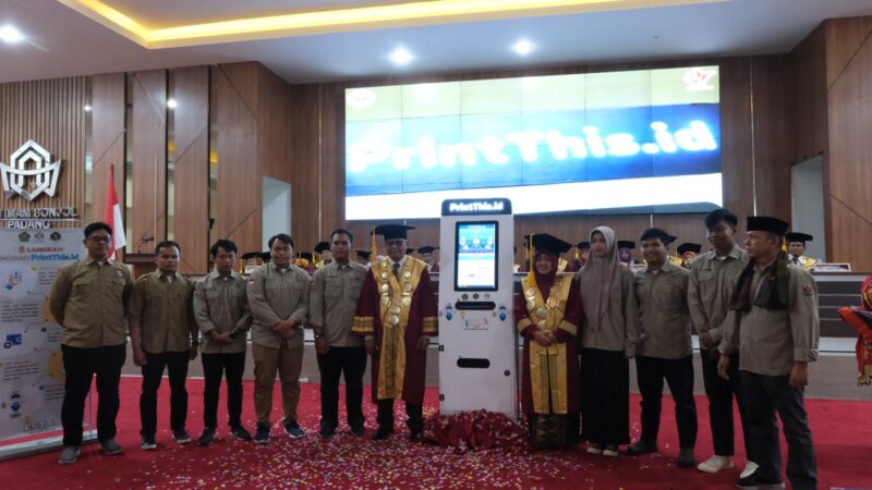 Momen Dies Natalis ke 57: Rektor UIN IB Launching PrinThis.id, Mesin Anjungan Cetak Mandiri