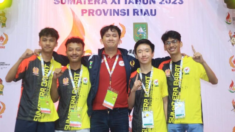 PUBG Mobile cabor esport menambah perolehan medali emas Sumatra Barat di hari kedua Pekan Olahraga Wilayah (Porwil) XI-2023 Riau, Senin (6/11/2023).