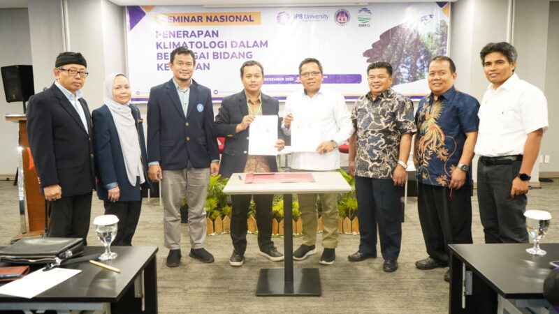 FMIPA UNP dan IPB University Tandatangani MoA Bidang Penelitian