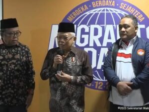 Perayaan Migrants Day 2023 digelar Badan Pelindungan Pekerja Migran Indonesia (BP2MI) di Tennis Indoor Senayan, Jakarta, Senin (18/12/2023)