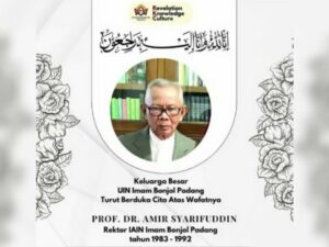 Mantan Rektor IAIN Imam Bonjol Padang tahun 1983-1992, Prof Dr Amir Syarifuddin meninggal dunia pada Rabu (27/12/2023) dalam usia 86 tahun.