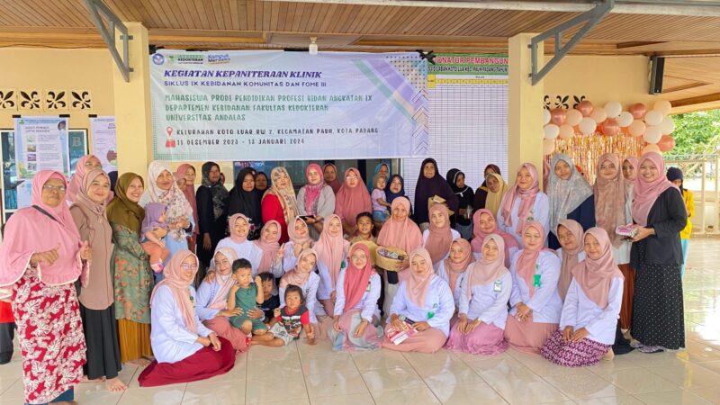 Pengabdian Masyarakat Prodi Pendidikan Profesi Bidan Unand, Berikan Edukasi Keluarga Berencana di RW 02 Kelurahan Koto Luar