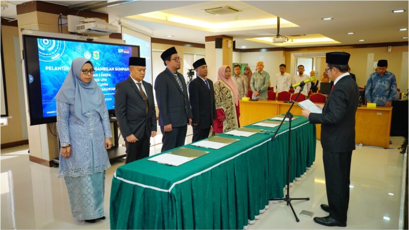 Rektor Efa Yonnedi Lantik Sejumlah Pejabat Baru UNAND