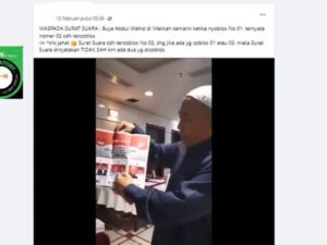 [Republikasi] Cek Fakta: Klarifikasi Klaim Video Surat Suara di Makkah Sudah Tercoblos Nomor 2