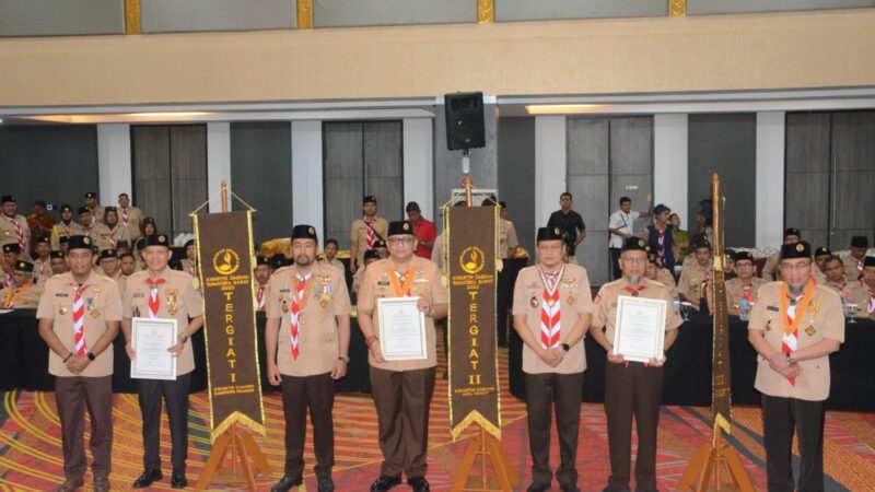 Kwarcab Gerakan Pramuka Kota Padang Raih Tergiat II Tingkat Provinsi 2023