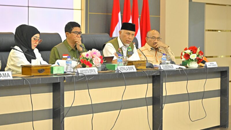 Rakor dengan BNPB, Gubernur Sumbar Usul Relokasi Rumah Warga Terdampak Parah