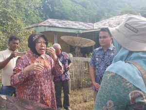 Menteri Sosial Sambangi Lokasi Bencana di Pesisir Selatan