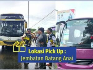 Pihak Bandara Internasional Minangkabau menyediakan dua unit free shuttle bus dari Jembatan Batang Anai ke BIM atau sebaliknya.