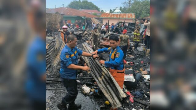 Musibah kebakaran terjadi di Kelurahan Tarok Dipo, Kecamatan Guguak Panjang, Kota Bukittinggi, Sumatra Barat, pada Rabu (13/3/2024)