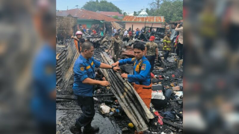 Musibah kebakaran terjadi di Kelurahan Tarok Dipo, Kecamatan Guguak Panjang, Kota Bukittinggi, Sumatra Barat, pada Rabu (13/3/2024)