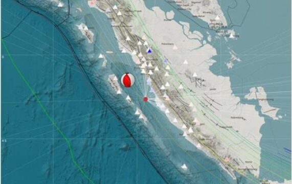 Kabupaten Pesisir Selatan, Sumatra Barat (Sumbar), diguncang gempa dengan magnitudo 5,3 pada Rabu (20/3/2024) sekitar pukul 15.24 WIB.