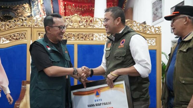 BNPB Kembali Berikan Bantuan Penanganan Bencana untuk Tanah Datar