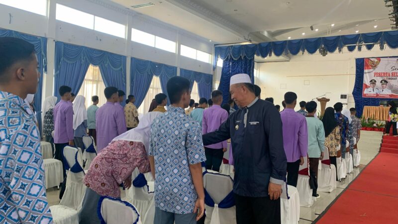 Sebanyak 202 siswa mengikuti seleksi calon Paskibraka tingkat Pasaman Barat tahun 2024 di Balerong Pusako Anak Nagari Simpang Empat, Jumat