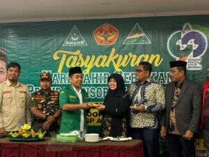 Rektor UIN Imam Bonjol Padang, Martin Kustati menghadiri acara halal bi halal dan tasyakuran Harlah ke-90 GP Ansor di Hotel Pangeran City