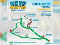 Pelaksanaan jalur satu arah atau one way di rute Padang-Bukittinggi memasuki hari keempat pada Kamis (11/4/2024). One way ini akan berakhir